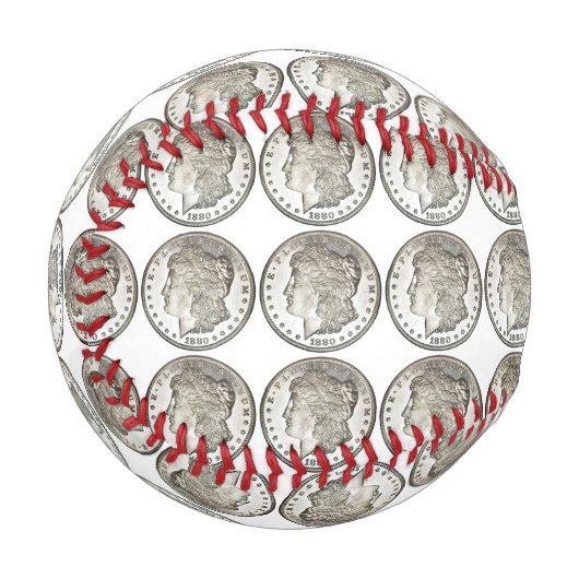 Balle De Baseball Base-ball Morgan Silver Dollar (Devant Gauche)