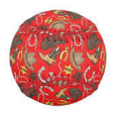 Balle De Baseball Base-ball Red Cowboy Way (Devant)
