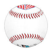 Balle De Baseball Baseball 4 juillet Fête de l'Indépendance drapeau  (Dos)