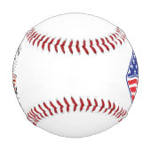 Balle De Baseball Baseball 4 juillet Fête de l'Indépendance drapeau  (Devant)