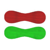 Balle De Baseball Baseball À Rayures Rouge Et Verte (Panneaux)