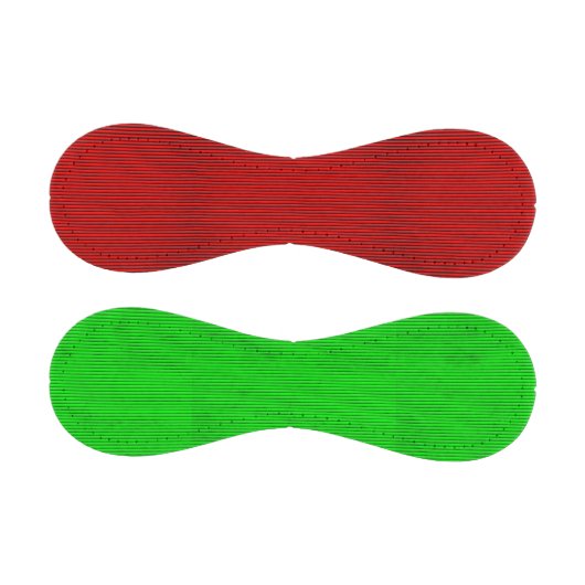 Balle De Baseball Baseball À Rayures Rouge Et Verte (Panneaux)