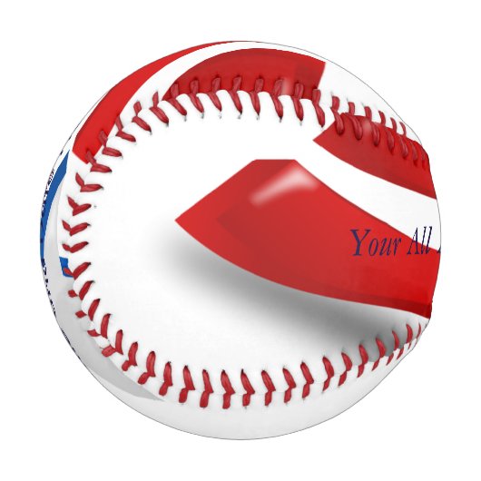 Balle De Baseball Baseball américain (Devant Gauche)