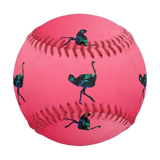 Balle De Baseball Baseball Autruche Abstrait (Dos)
