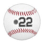 Balle De Baseball Baseball avec nom sur blanc (Dos)