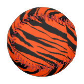 Balle De Baseball Baseball Bande de Tigre - Noir Design 2 (Devant Gauche)