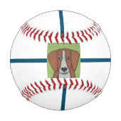 Balle De Baseball Baseball Beagle mignon (Dos)