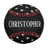 Balle De Baseball Baseball Black Stars (Devant)