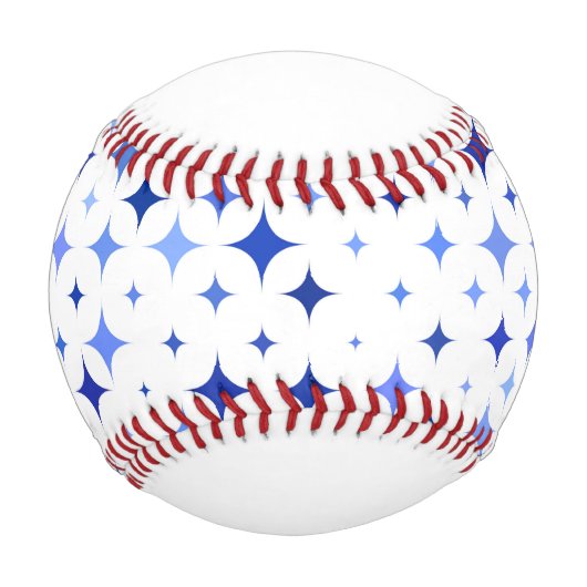 Balle De Baseball Baseball Blue Stars (Devant)