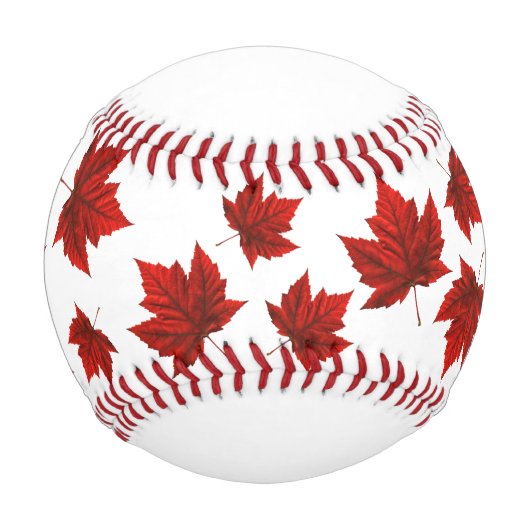 Balle De Baseball Baseball Canada Maple Leaf Baseball (Devant)