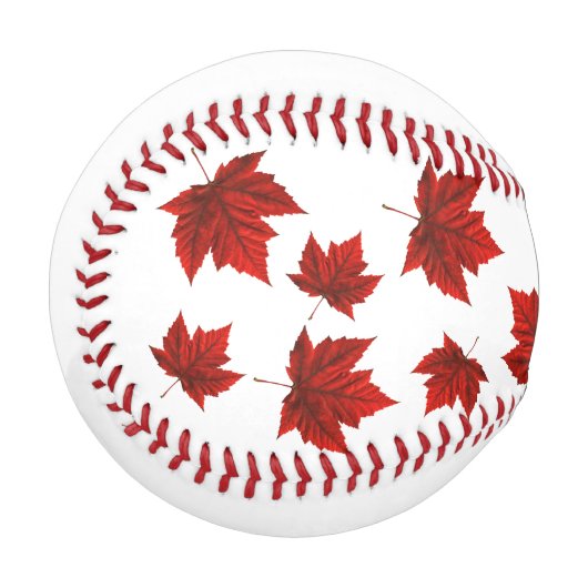 Balle De Baseball Baseball Canada Maple Leaf Baseball (Devant Gauche)