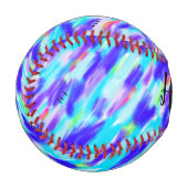 Balle De Baseball Baseball Chaos Coloré (Devant Gauche)