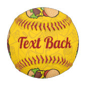 Balle De Baseball Baseball Cheeseburger (Dos)