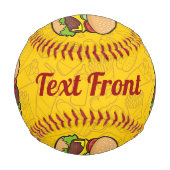 Balle De Baseball Baseball Cheeseburger (Devant)