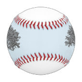 Balle De Baseball Baseball - Chênes avec nom de famille (Devant)