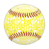 Balle De Baseball Baseball d'anniversaire (Devant)