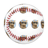 Balle De Baseball Baseball de chat cool (Devant Gauche)