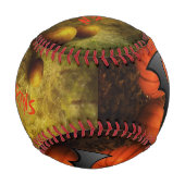 Balle De Baseball Baseball de chaume Citrouille d'Halloween (Dos)