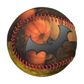 Balle De Baseball Baseball de chaume Citrouille d'Halloween (Devant Gauche)