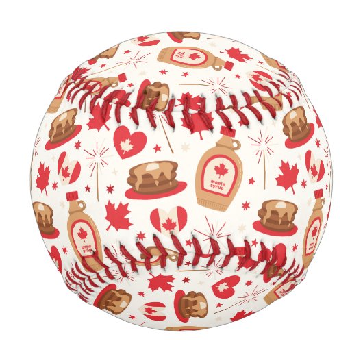 Balle De Baseball Baseball de fête du Canada (Devant)