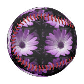 Balle De Baseball Baseball de Fleur de Fleur Purple Daisy (Devant Gauche)