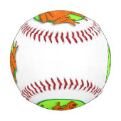 Balle De Baseball Baseball de grenouille orange (Dos)
