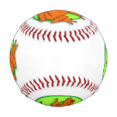 Balle De Baseball Baseball de grenouille orange (Devant)