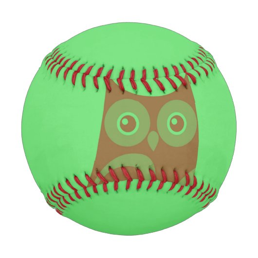 Balle De Baseball Baseball de hibou Brown (Dos)