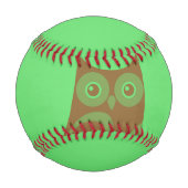 Balle De Baseball Baseball de hibou Brown (Devant)