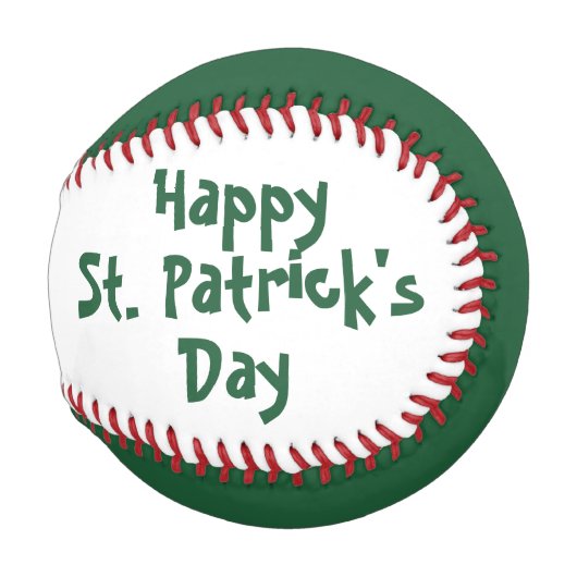 Balle De Baseball Baseball de la Saint Patrick par dalDesignNZ (Dos Gauche)