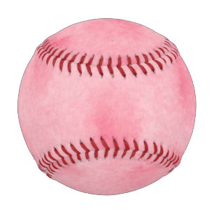 Balle De Baseball Baseball de lavage d'aquarelle rose