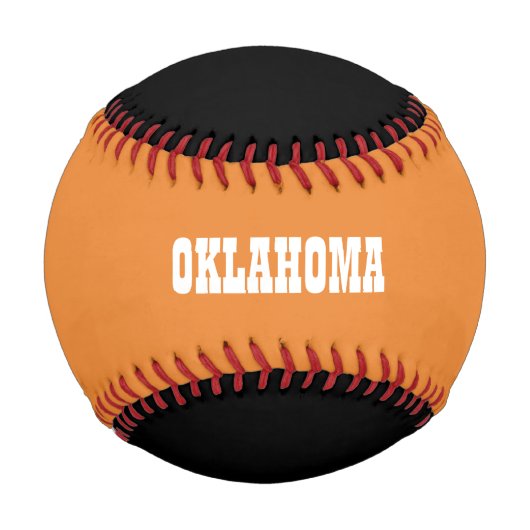 BALLE DE BASEBALL BASEBALL DE L'ÉTAT D'OKLAHOMA (Dos)