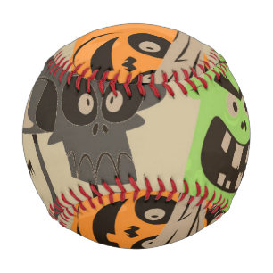 Balle De Baseball Baseball de motif vintage Halloween