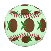 Balle De Baseball Baseball de Noël Pudding (Dos)