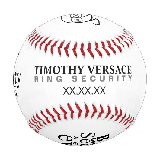 Balle De Baseball Baseball de porteur de bague (Dos)