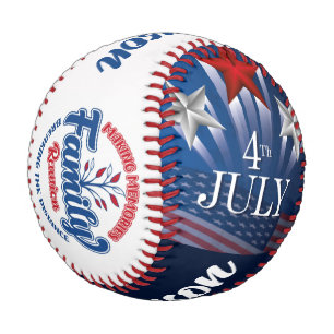 Balle De Baseball Baseball de réunion de famille du 14 juillet