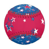 Balle De Baseball Baseball des étoiles patriotiques (Dos)