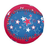 Balle De Baseball Baseball des étoiles patriotiques (Devant Gauche)