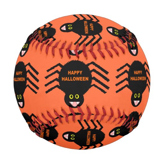 Balle De Baseball Baseball d'Halloween Black Spider (Devant)