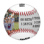 Balle De Baseball Baseball DJ Personnalisé - Sara (Dos)