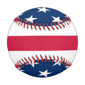Balle De Baseball Baseball Drapeau Américain (Dos)