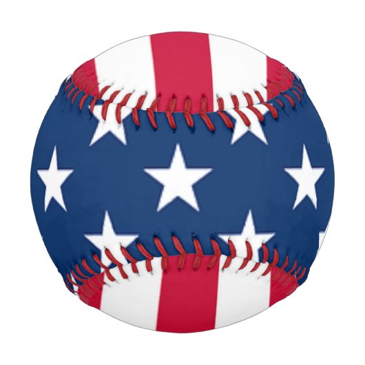 Balle De Baseball Baseball Drapeau Américain (Devant)