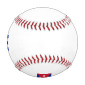 Balle De Baseball Baseball Drapeau Cuba (Dos)
