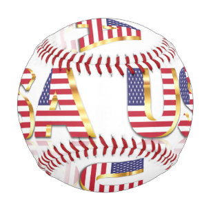 Balle De Baseball Baseball Drapeau USA