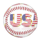 Balle De Baseball Baseball Drapeau USA (Devant Gauche)