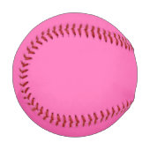 Balle De Baseball Baseball en couleur solide rose chaud (Devant Gauche)