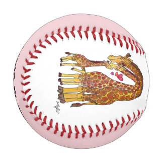 Balle De Baseball Baseball Famille Girafe 