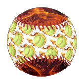 Balle De Baseball Baseball flamboyant (Devant)