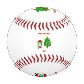 Balle De Baseball Baseball FrankenCheese de Noël (Dos)