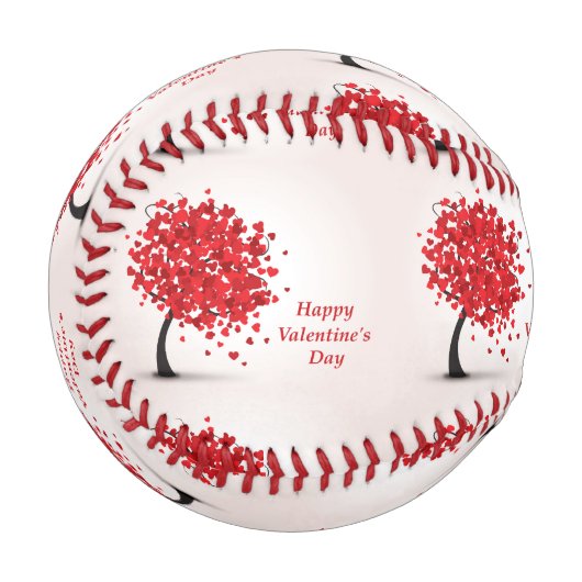 Balle De Baseball Baseball Heureuse Sainte-Valentin (Devant Gauche)